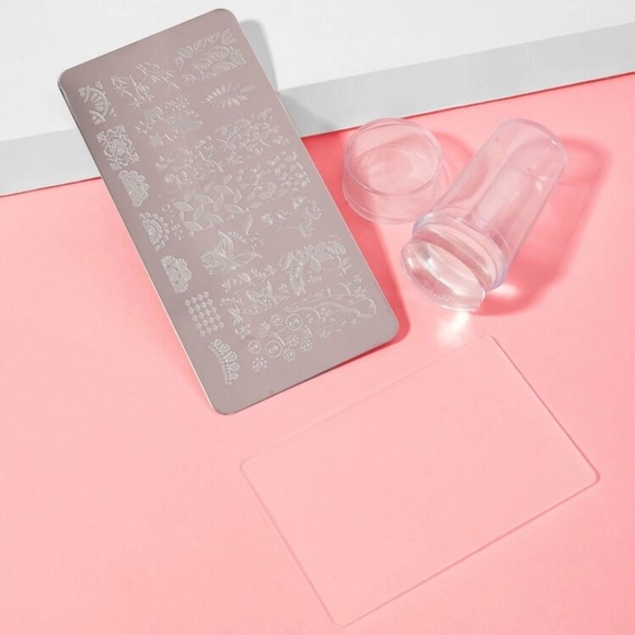 Other - Nail Stamping tool with plate and scraper